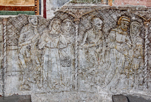 la Danza Macabra della Cappella dei Disciplini nella chiesa di San Silvestro a Iseo photo