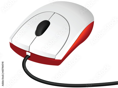 The manipulator - the mouse for work on a computer in a vector isolated on a white background