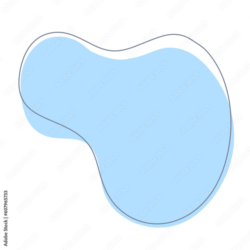 Blue abstract modern shape Blue abstract modern shape