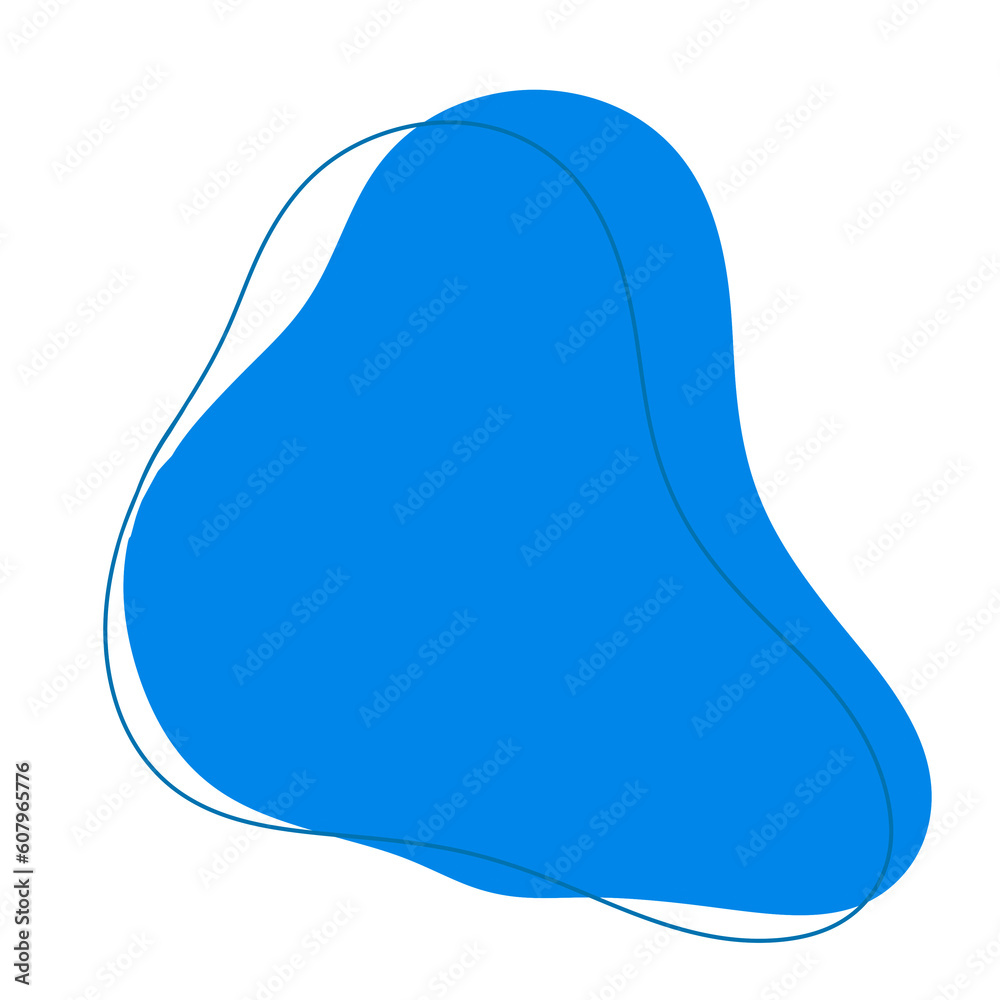 Blue abstract modern shape Blue abstract modern shape