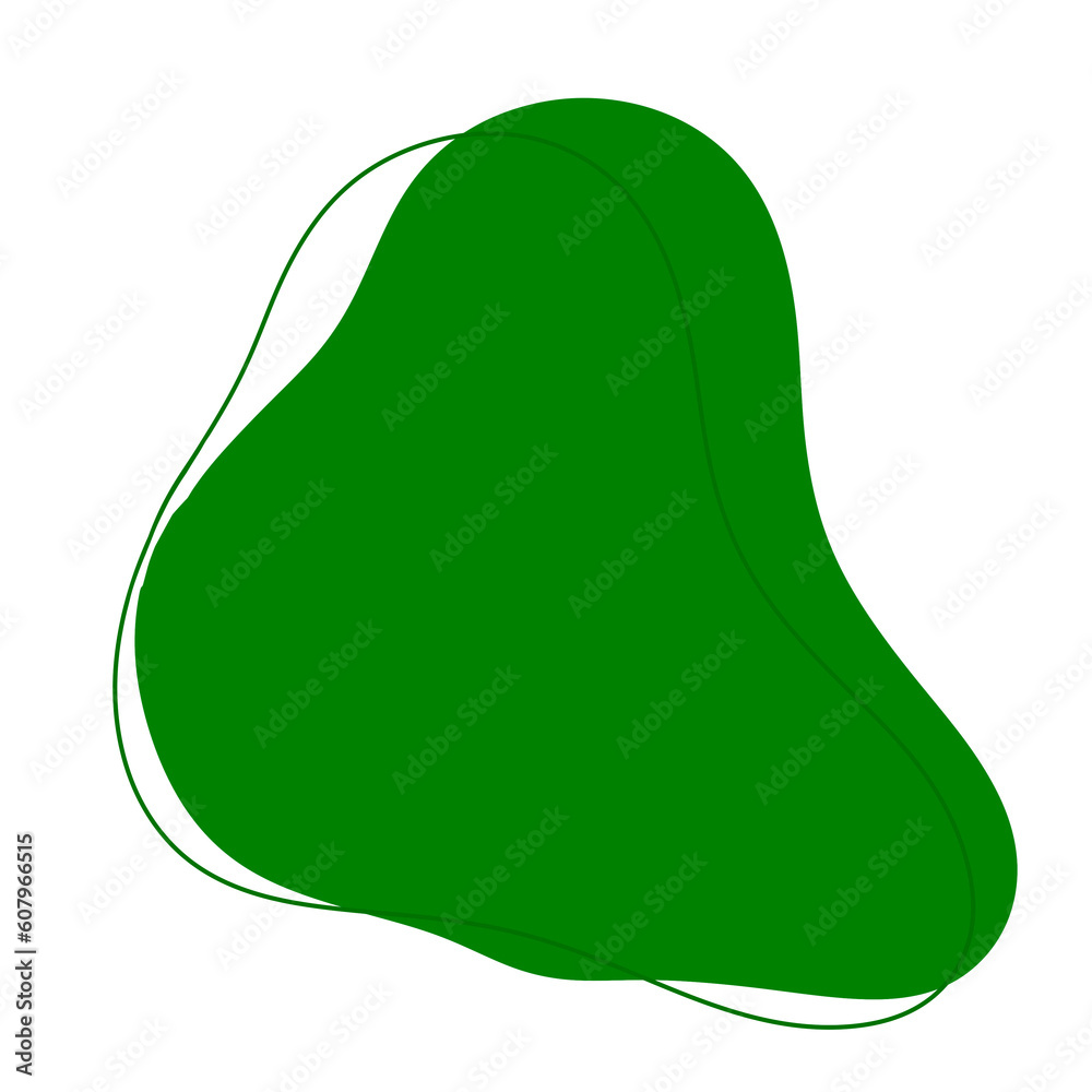 Green abstract modern shape Green abstract modern shape
