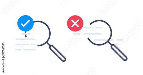 Search no result,find results,data information not found concept,empty state ui, infographic