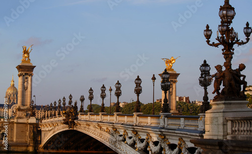 The famous Alexandre III bridge in Paris, France © kovalenkovpetr