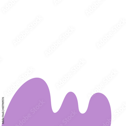 Purple abstract modern shape