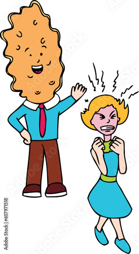 Cartoon image representing a person that is always a flake.