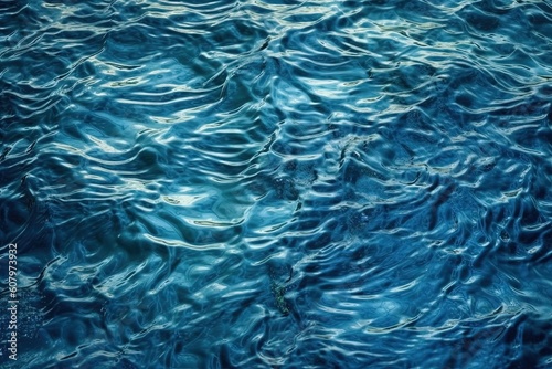 Water texture, background with water top view, moving ocean water texture, Generative AI