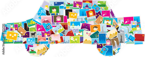 The hcar is made up of plenty number of photos