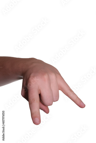 Hand rock on symbol