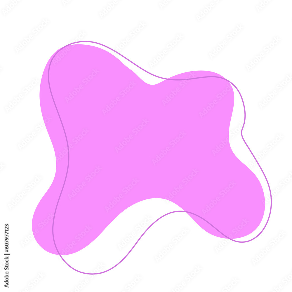 Pink abstract modern shape
