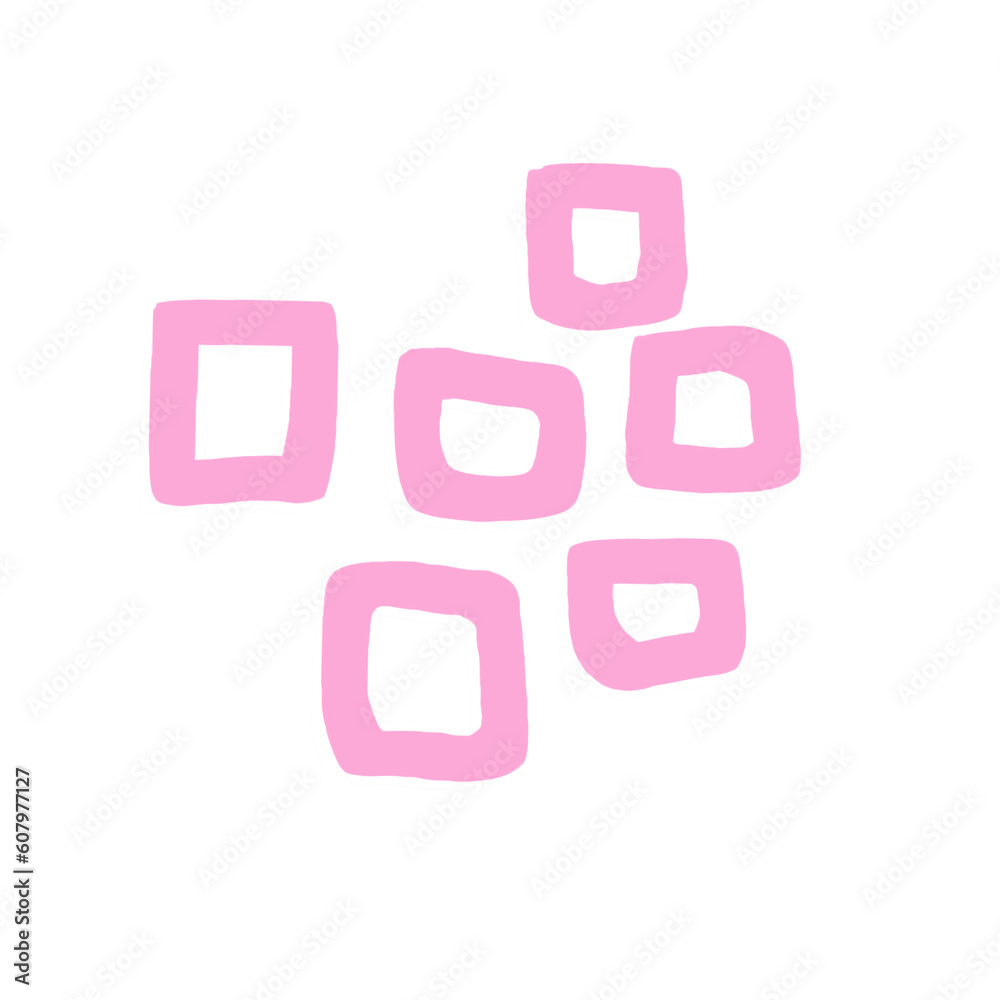 Pink abstract modern shape
