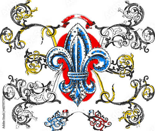 scroll ornate and royal symbol