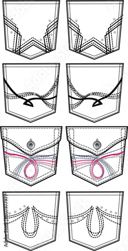 back pockets design