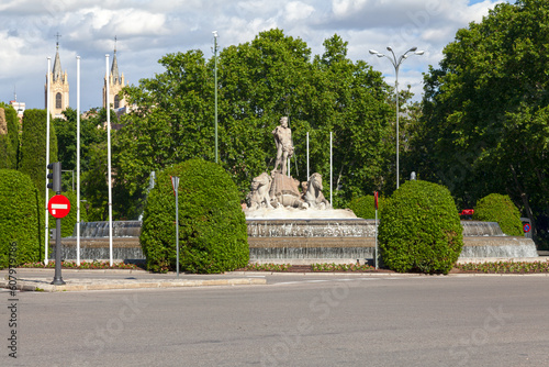 Neptune Fountain in Madrid