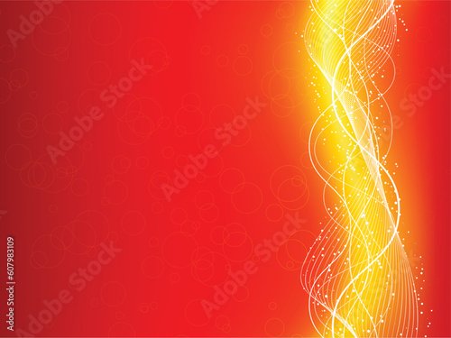 Abstract brightly coloured background with flowing lines