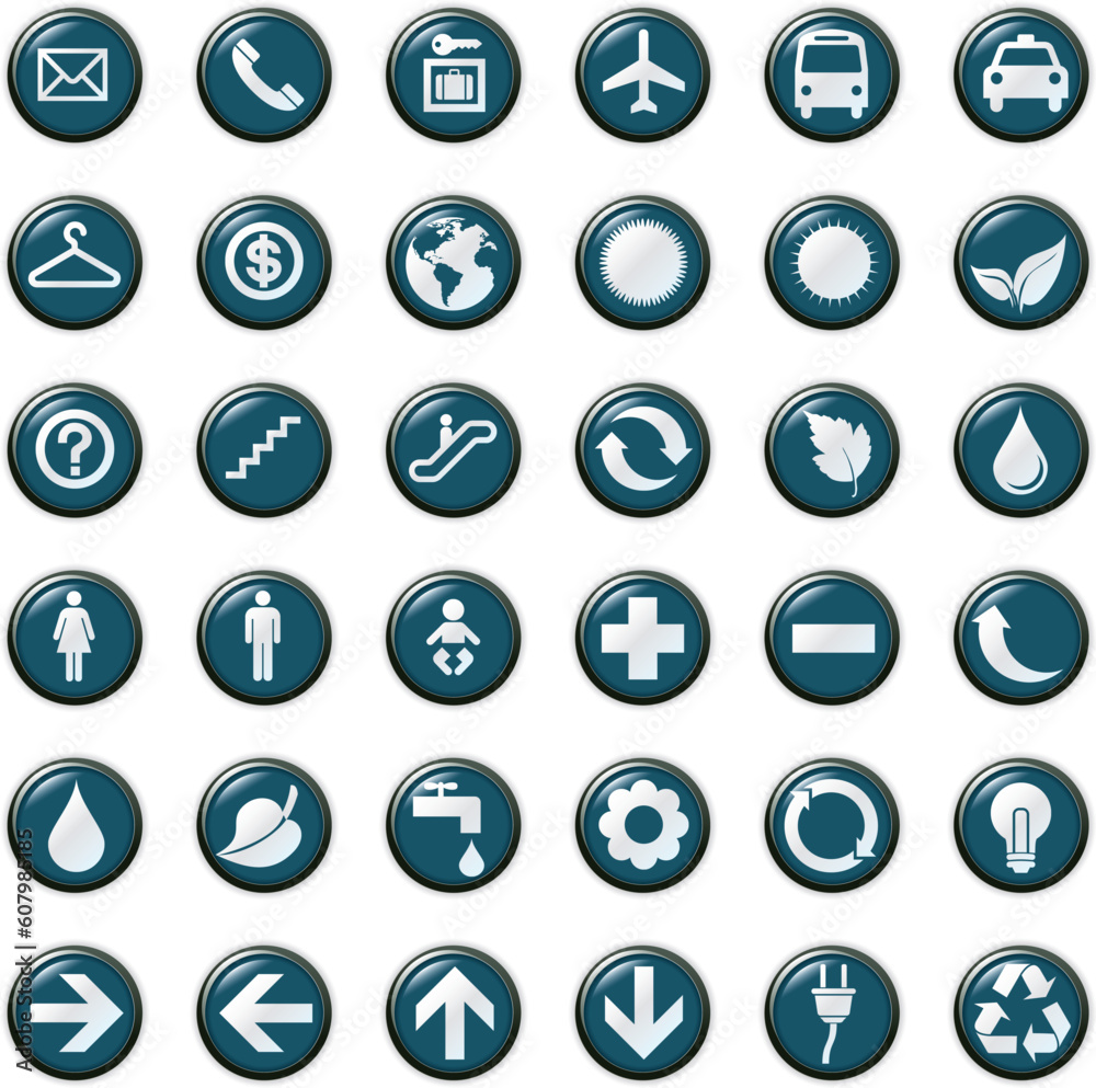 Presentation icons symbol. vector