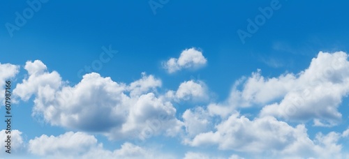 blue sky with white clouds background