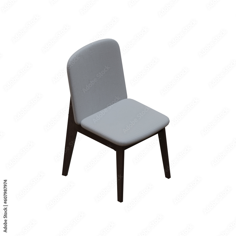 Fabric Seat Dining Chair With Wooden Leg 01 Fabric Seat Dining Chair With Wooden Leg 01