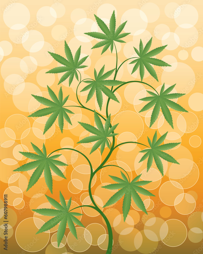 Floral background. Vector illustration.