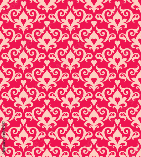 Seamless background from a floral ornament, Fashionable modern wallpaper or textile