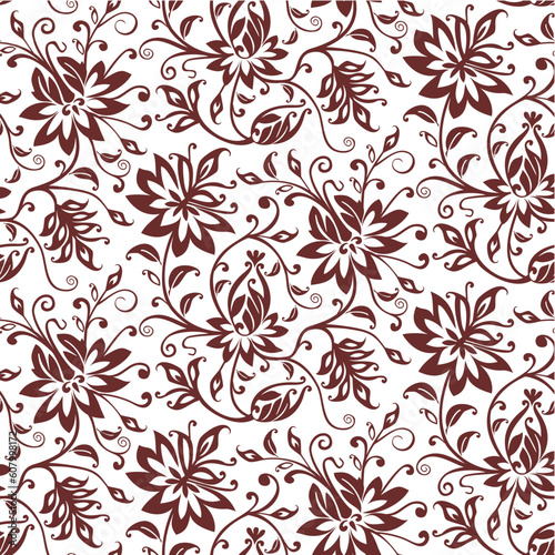 Floral abstract pattern. Full scalable vector graphic included Eps v8 and 300 dpi JPG.