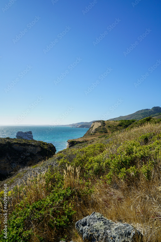 The coastal trail in Point Reyes Station in California