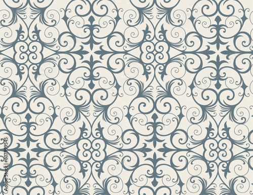 Seamless background from a floral ornament, Fashionable modern wallpaper or textile