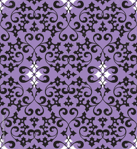 Seamless background from a floral ornament, Fashionable modern wallpaper or textile