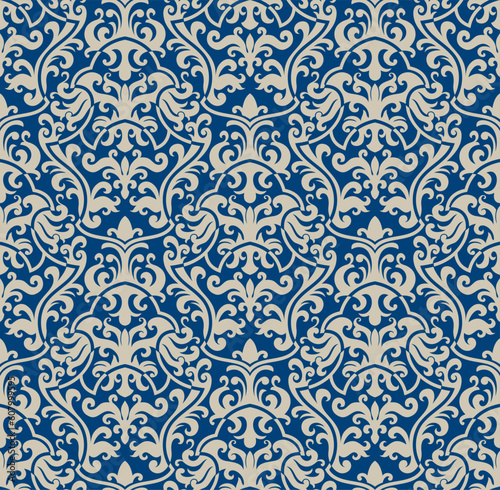 Seamless background from a floral ornament, Fashionable modern wallpaper or textile