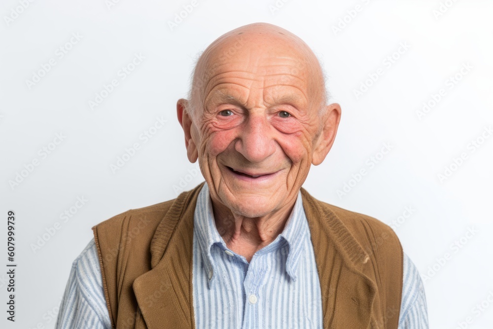 Portrait of an elderly man with a funny expression on his face Portrait of an elderly man with a funny expression on his face