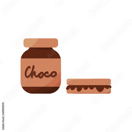 chocolate paste toast eat sweet food elements