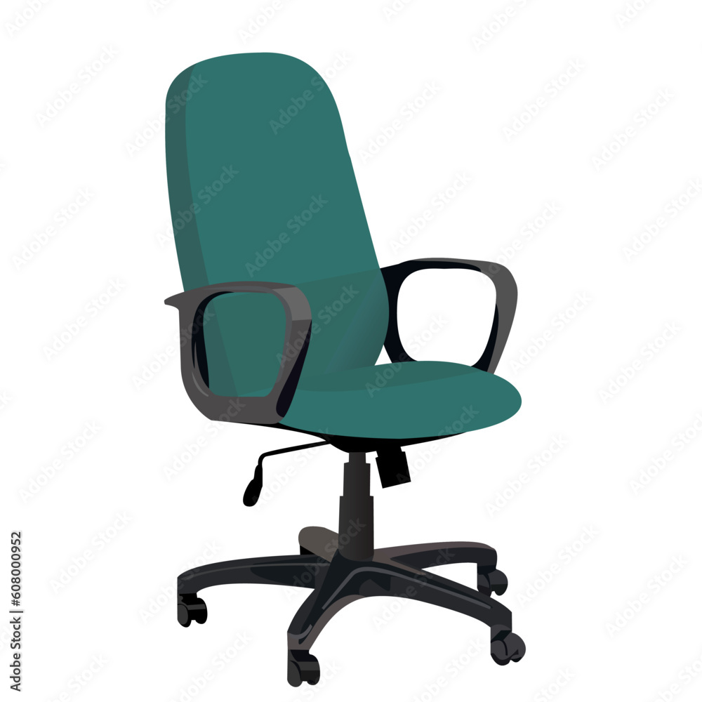 Realistic illustration office armchair - vector Realistic illustration office armchair - vector