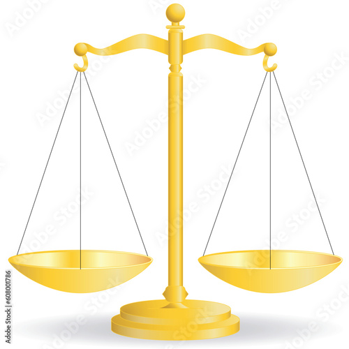 gold scale- vector illustration