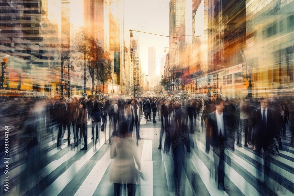 Obraz premium Abstract business background. Dynamic business environment surrounding with building.