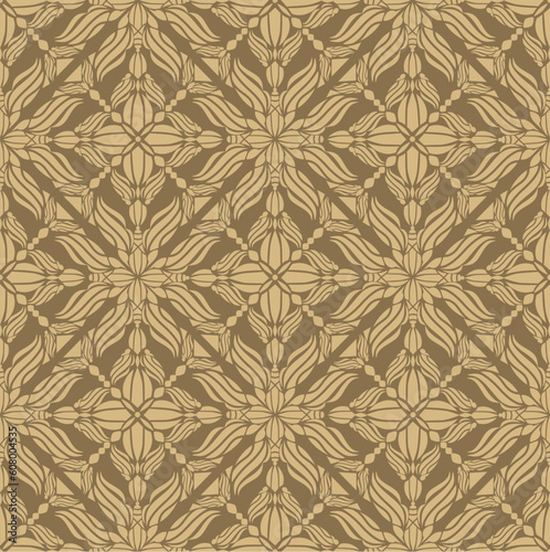 Vector beauty royal decorative seamless floral ornament