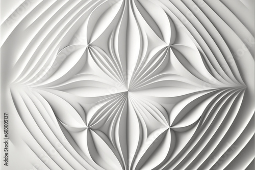 White paper geometric background. Generative AI