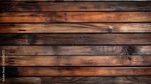 Brown wooden planks background. Backdrops of wooden planks. Created with Generative AI technology.