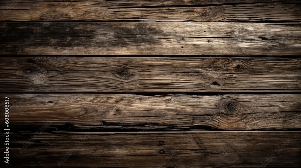 Fototapeta premium Brown wooden planks background. Backdrops of wooden planks. Created with Generative AI technology.
