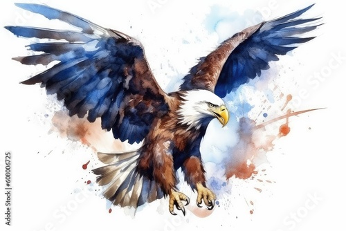 american bald eagle flying