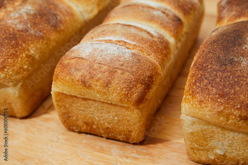 Loaves of brioche bread photo