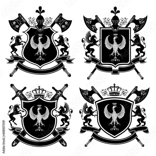 Coat of arms. Vector illustration.
