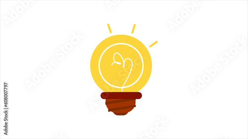 light bulb idea vector illustration