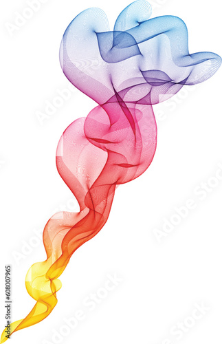 Abstract background of colourful smoke effect