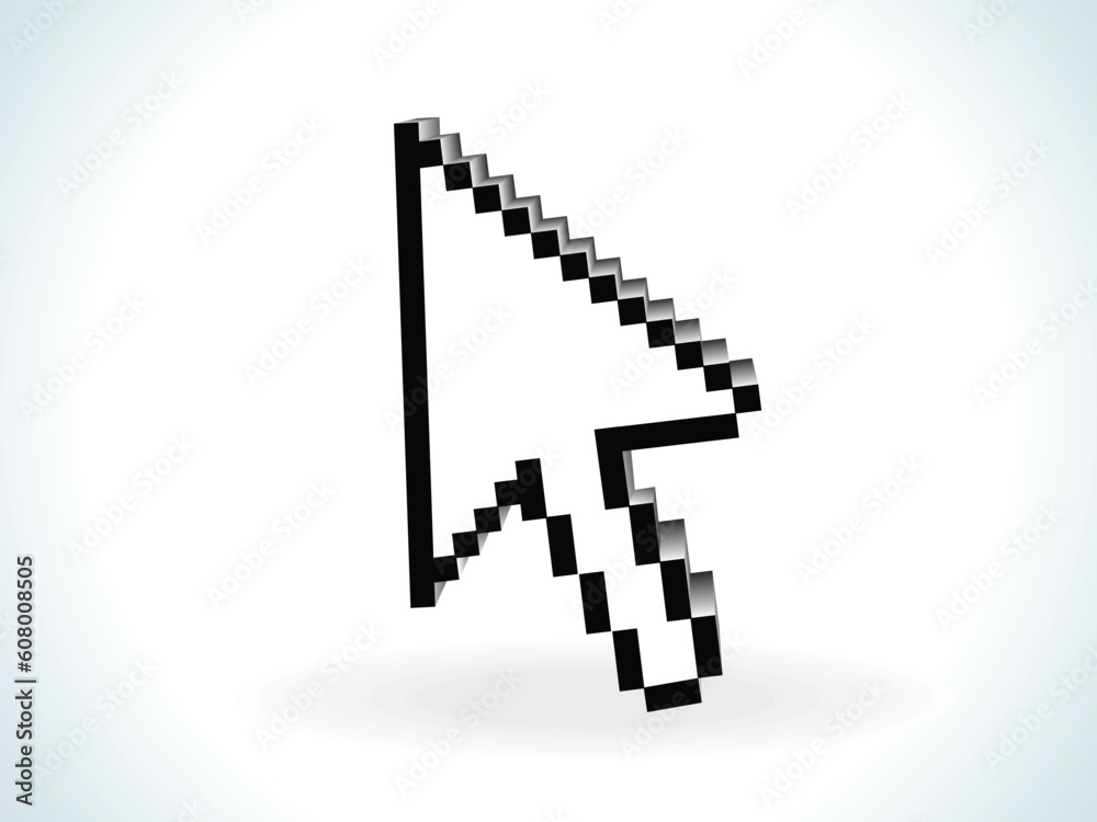 abstract cursor 3d icons vector illustration abstract cursor 3d icons vector illustration