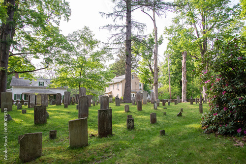 Papier peint A historic cemetery in the church