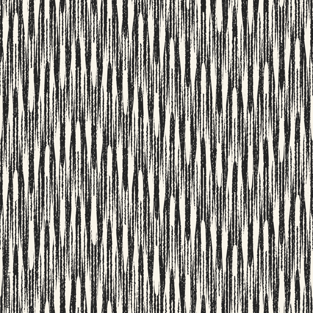 Monochrome Ikat Textured Chevron Pattern Monochrome Ikat Textured Chevron Pattern