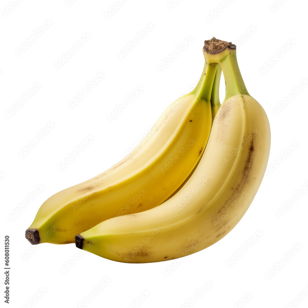 bananas isolated on transparent background cutout