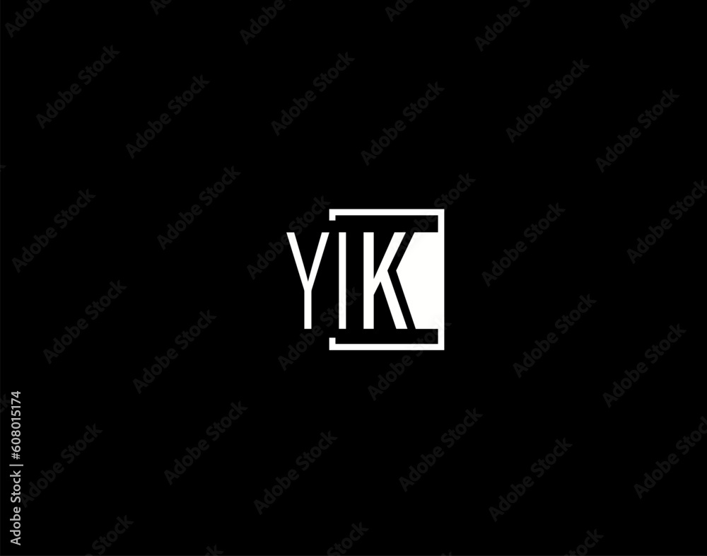 YIK Logo and Graphics Design, Modern and Sleek Vector Art and Icons isolated on black background YIK Logo and Graphics Design, Modern and Sleek Vector Art and Icons isolated on black background