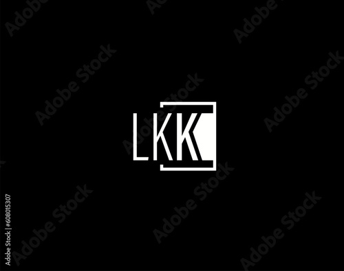 LKK Logo and Graphics Design, Modern and Sleek Vector Art and Icons isolated on black background