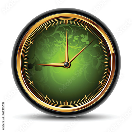 green clocks, this  illustration may be useful  as designer work