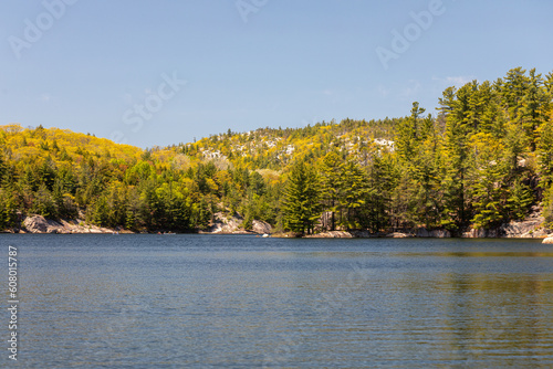 Killarney Provincial park in Canada. Lake and forest 
